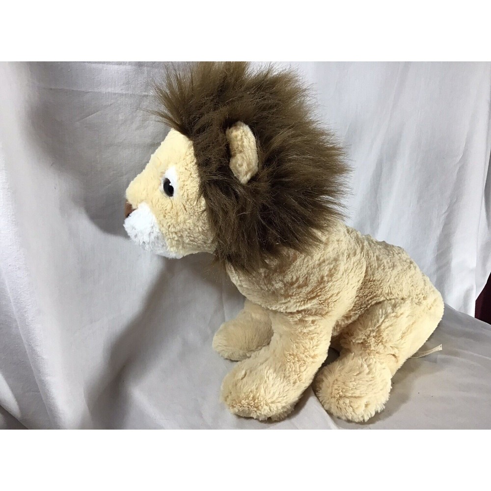 Male Lion 15x18 Large  Plush Sitting Stuffed Animal Safari King of the Jungle